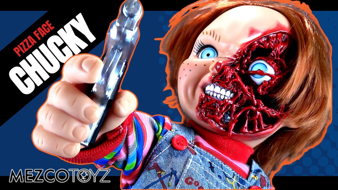 Mezco Toys Child's Play 3 Дизайнерская серия Talking Pizza Face Chucky Обзор