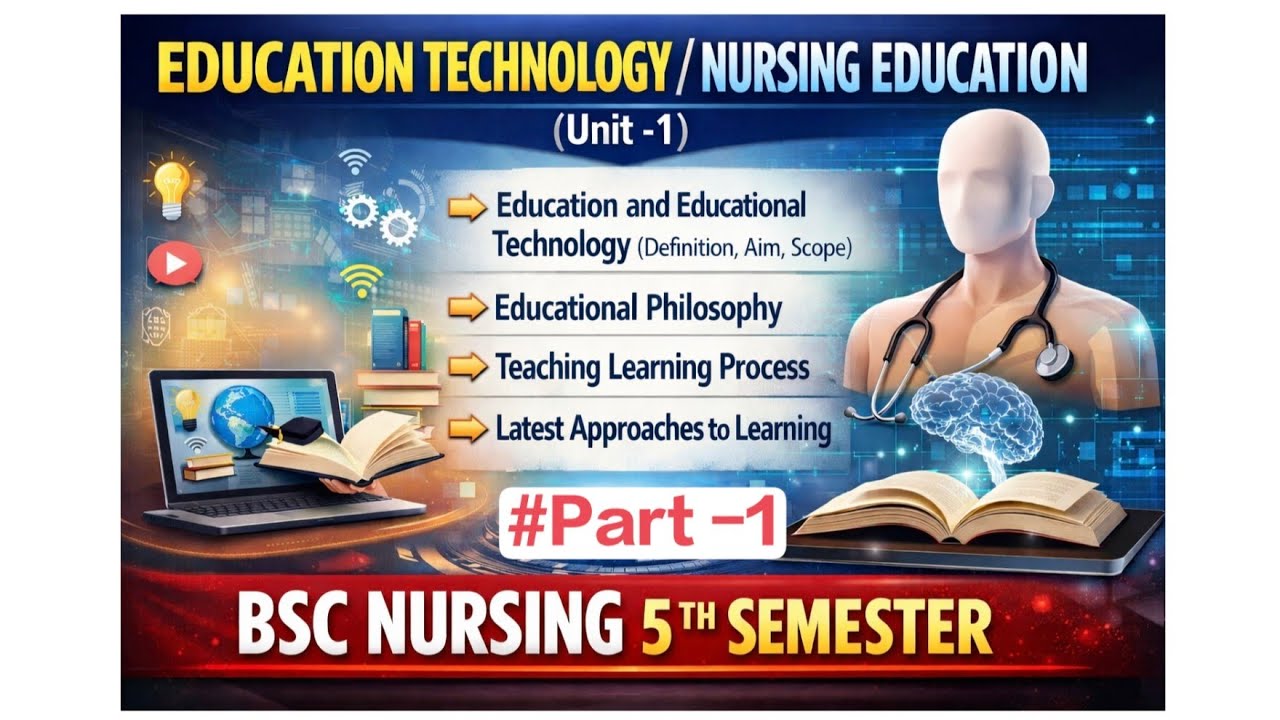 Education Technology / Nursing Education (Unit–1) for BSc Nursing 5th Semester # part -1