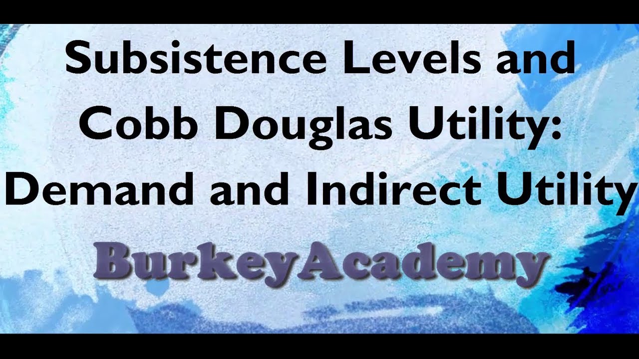Cobb-Douglas with Subsistence: Demand and Indirect Utility