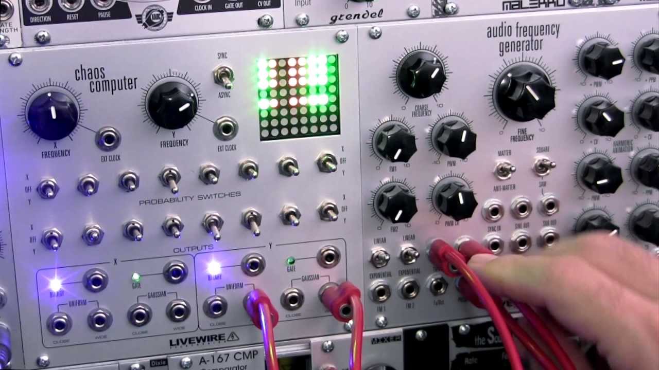 Modular Wild Presents SOUNDS-Livewire Chaos Computer-Random Voltages in Basic Patches