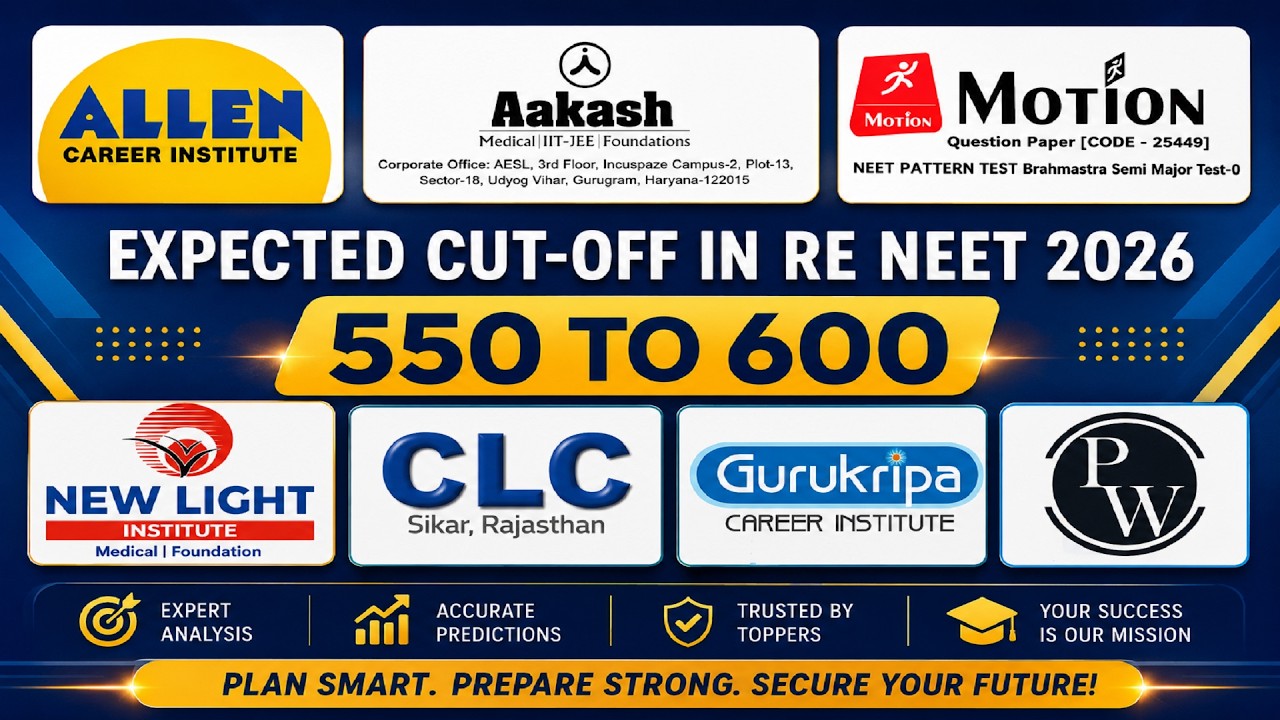 COMPARING MOCK TEST MARKS IN RE NEET 2026 FOR GMC EXPECTED CUT OFF 550 TO 600