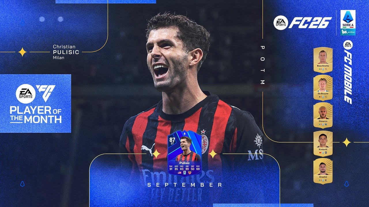 Best of Christian Pulisic | EA Sports FC Player of the Month: September 2025 | Serie A 2025/26