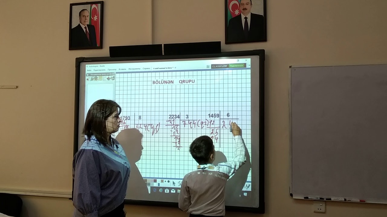 Açıq dərs: " Çoxrəqəmli ədədin birrəqəmli ədədə bölünməsi"
