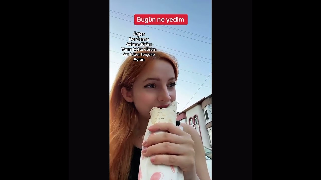 İsmini bilmeden yediğim şey :( | Bugün ne yedim #merveeben #asmr
