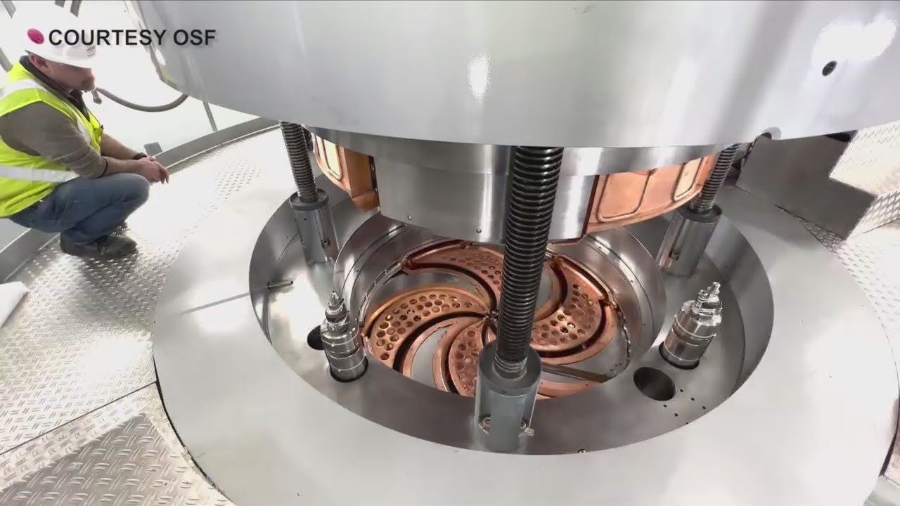 OSF receives the latest in cancer treatment; A 100-ton Probeam Cyclotron