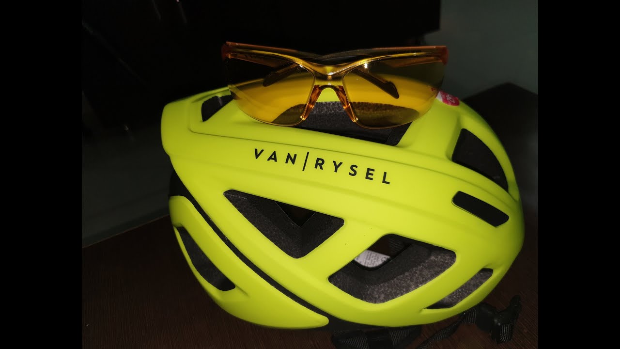 Decathlon RoadR 500 Road Cycling Helmet - Neon Yellow, VAN RYSEL cycling helmet for 1999 INR
