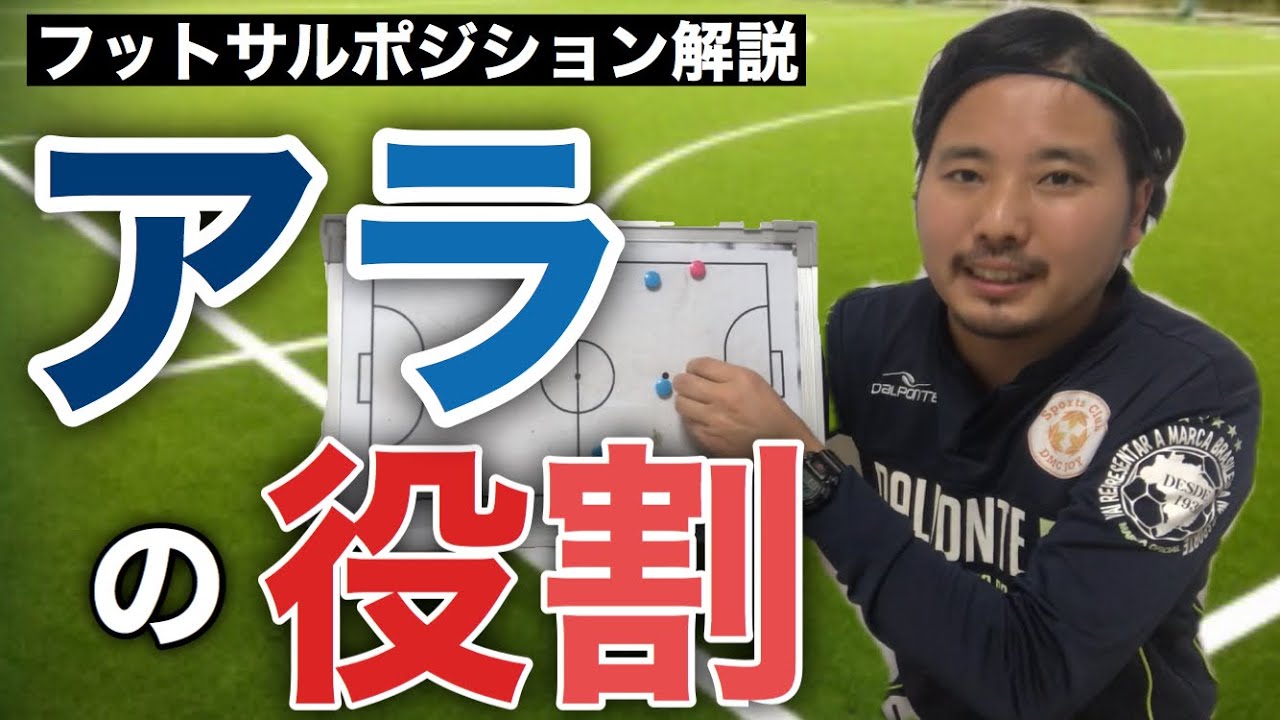 フットサルのポジション解説「アラ」の役割について【フットサル初心者向け】