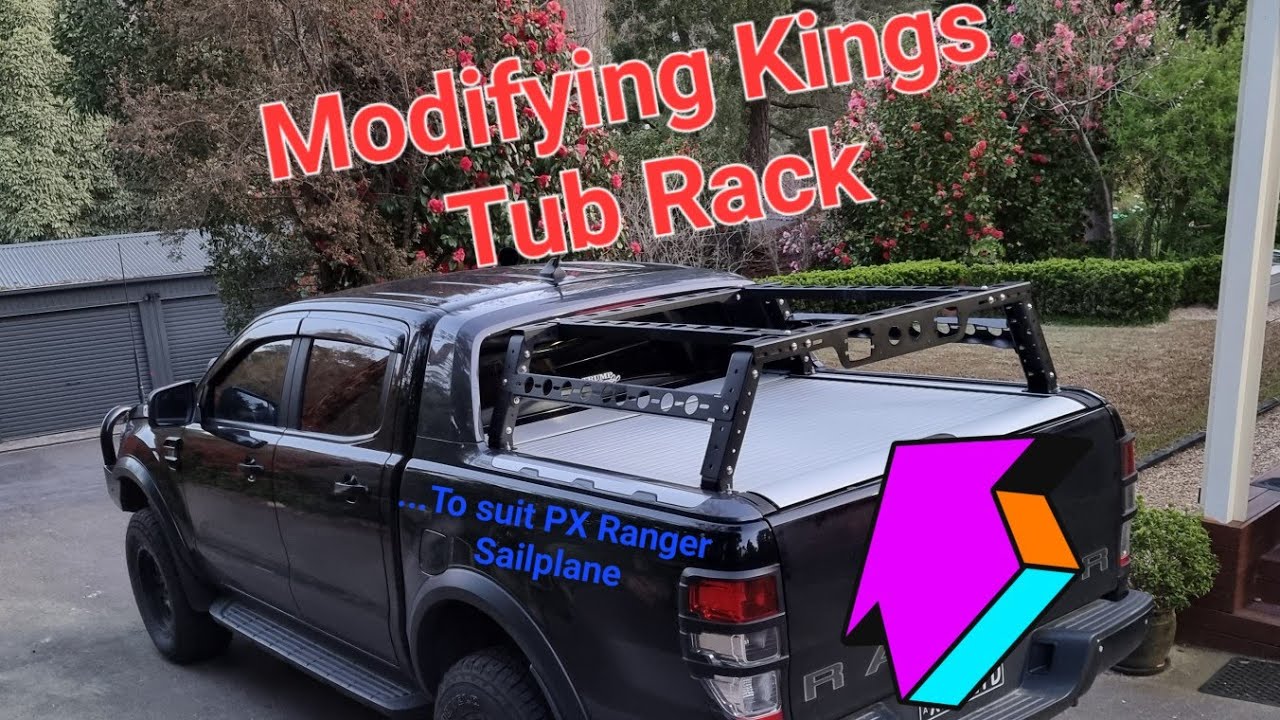 Adventure Kings Tub rack| Custom shortening | Ford PX Ranger Wildtrak, Isuzu Dmax Xterrain sailplane