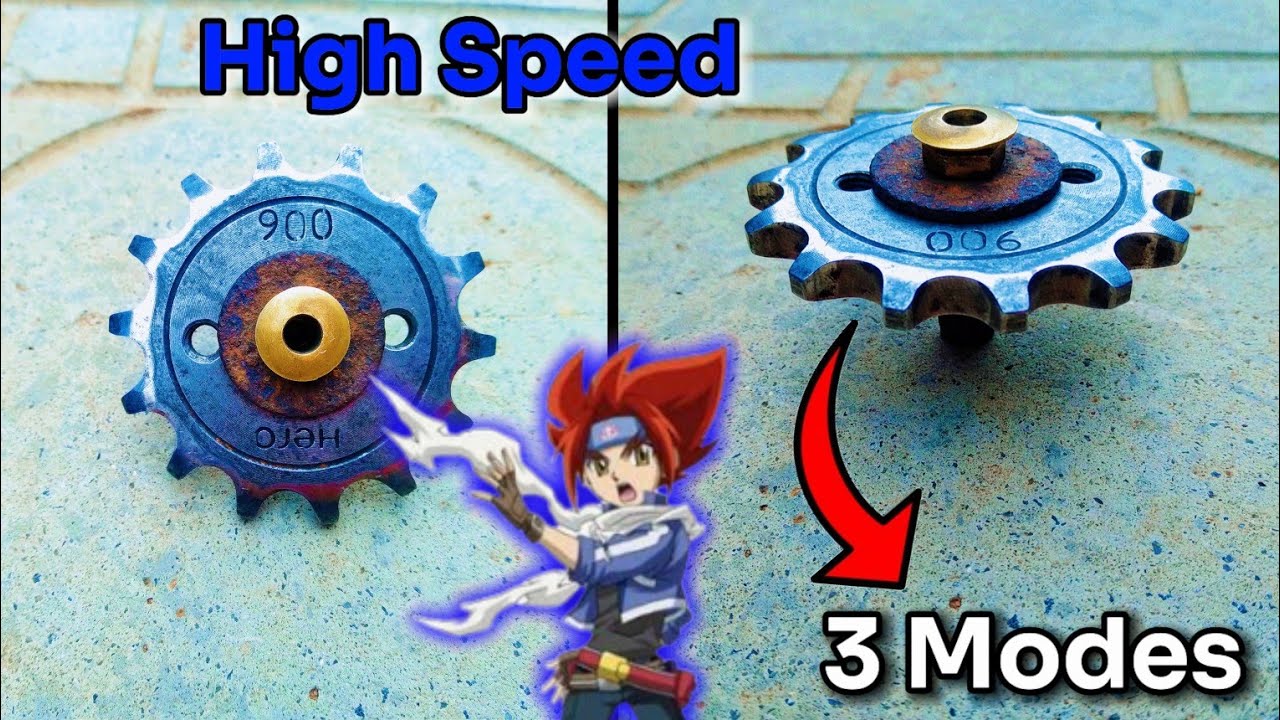 How To Make A Bayblade Top From MotorCycle Gear | How To Make A Bayblade With Motor Cycle Gear 