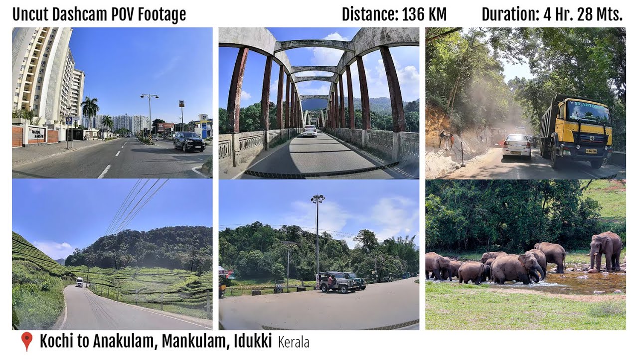 Kochi to Anakulam, Idukki: Uncut Dashcam Drive | Shortest & Best Car Route (Full Journey)