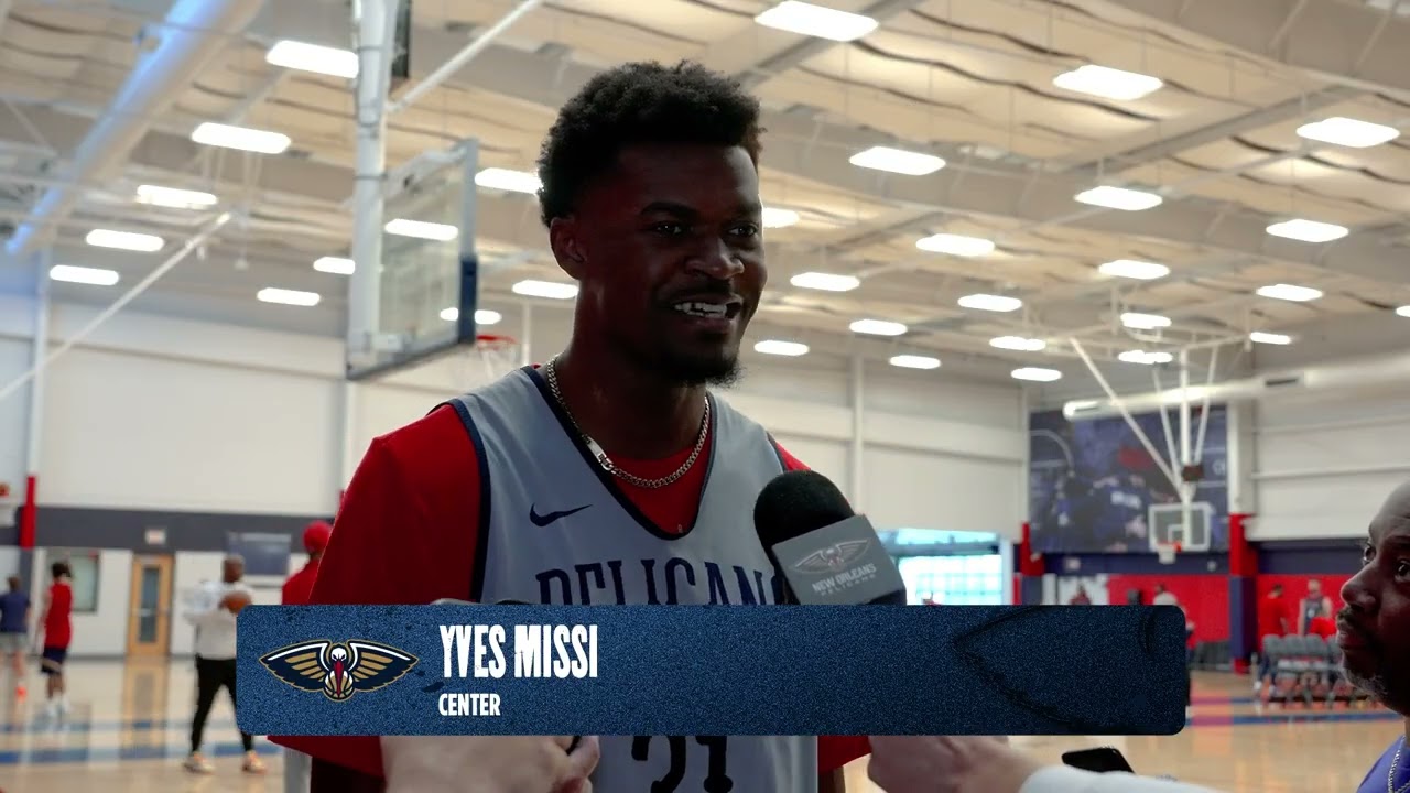 Yves Missi on learning from Kevon Looney, physicality | Pelicans Training Camp 2025