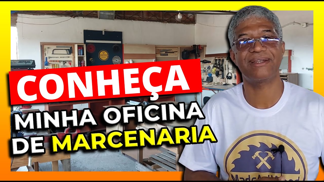 TOUR PELA MINHA OFICINA DE MARCENARIA HOBBY NO TERRAÇO DE CASA