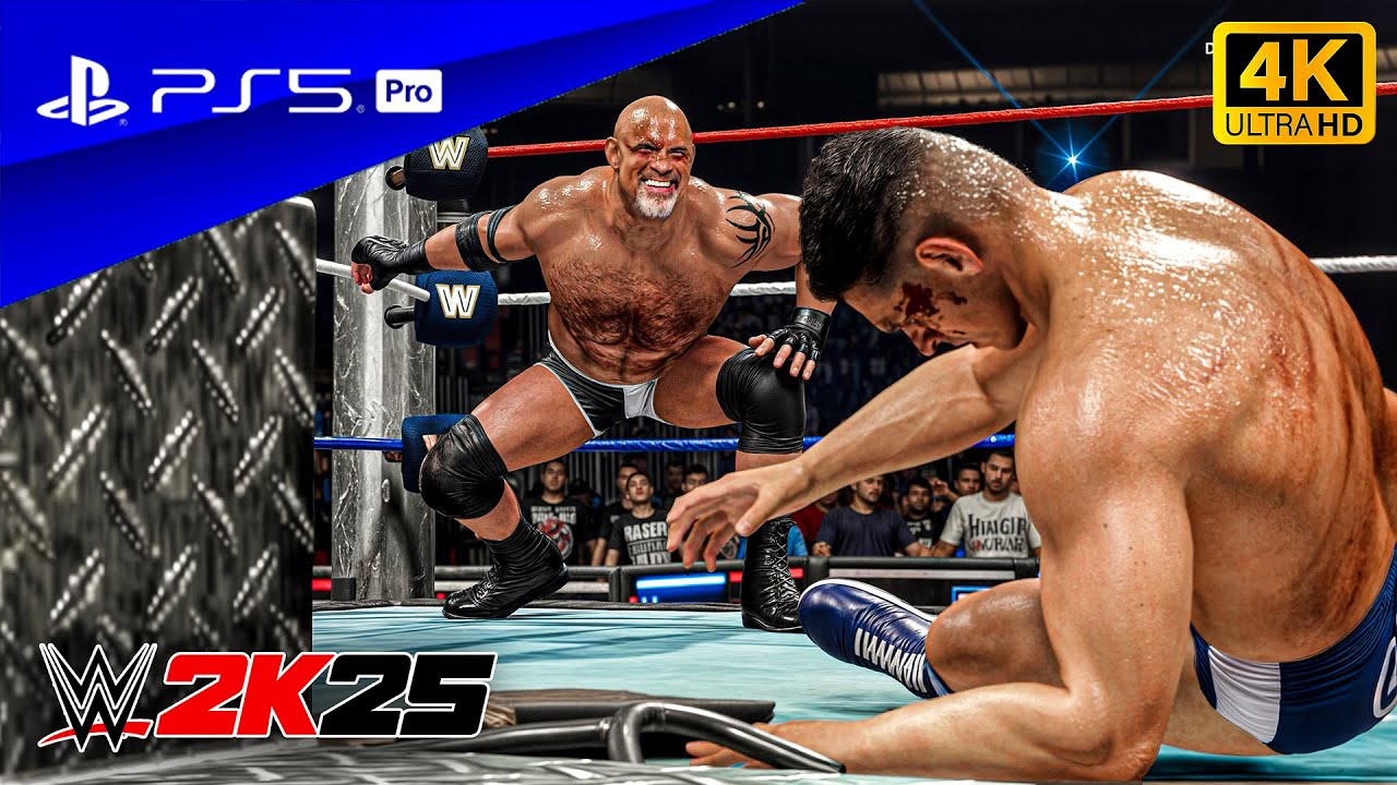WWE 2K25 - Goldberg vs. Gunther | No Holds Barred Match Saturday Night Main Event | PS5™ Pro [4K60]