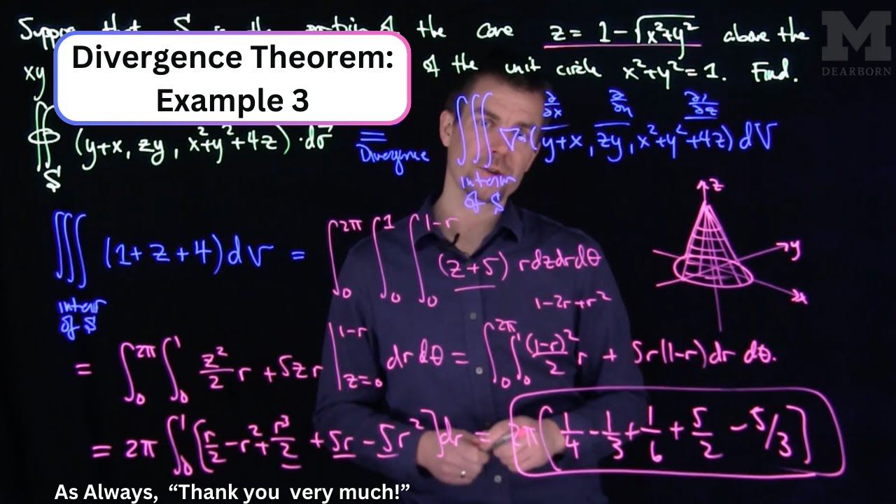 The Gauss Divergence Theorem: Example 3