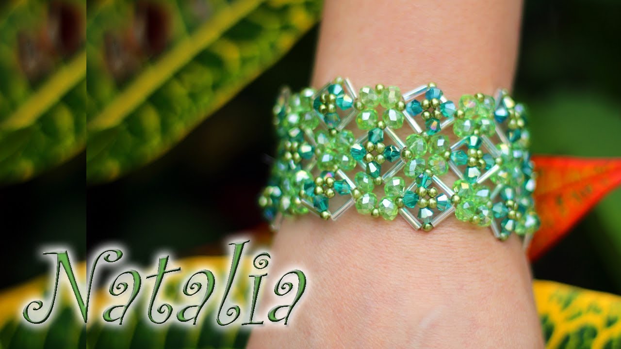 Aula de bijuteria: Pulseira de cristais e vidrilhos