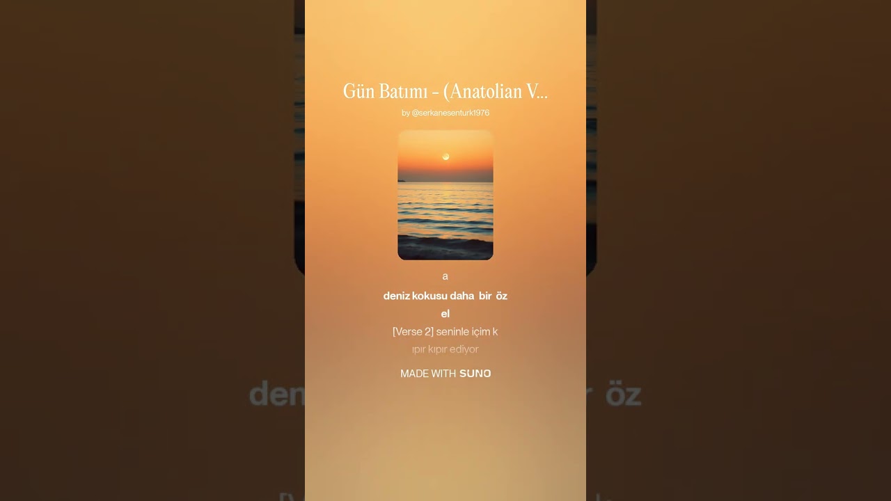 Gün Batımı -  (Anatolian Versiyon) Serkan Esentürk DJ SEES