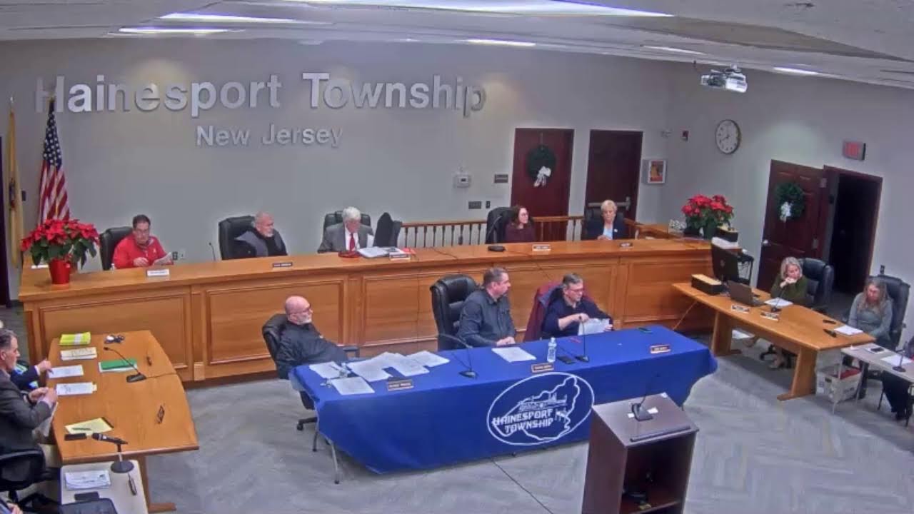January 7th 2026 Hainesport Township JLUB Reorganization & Regular Meetings