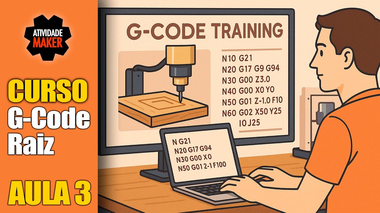 Aprenda G-Code CNC Router – G02 e G03 - Aula 3