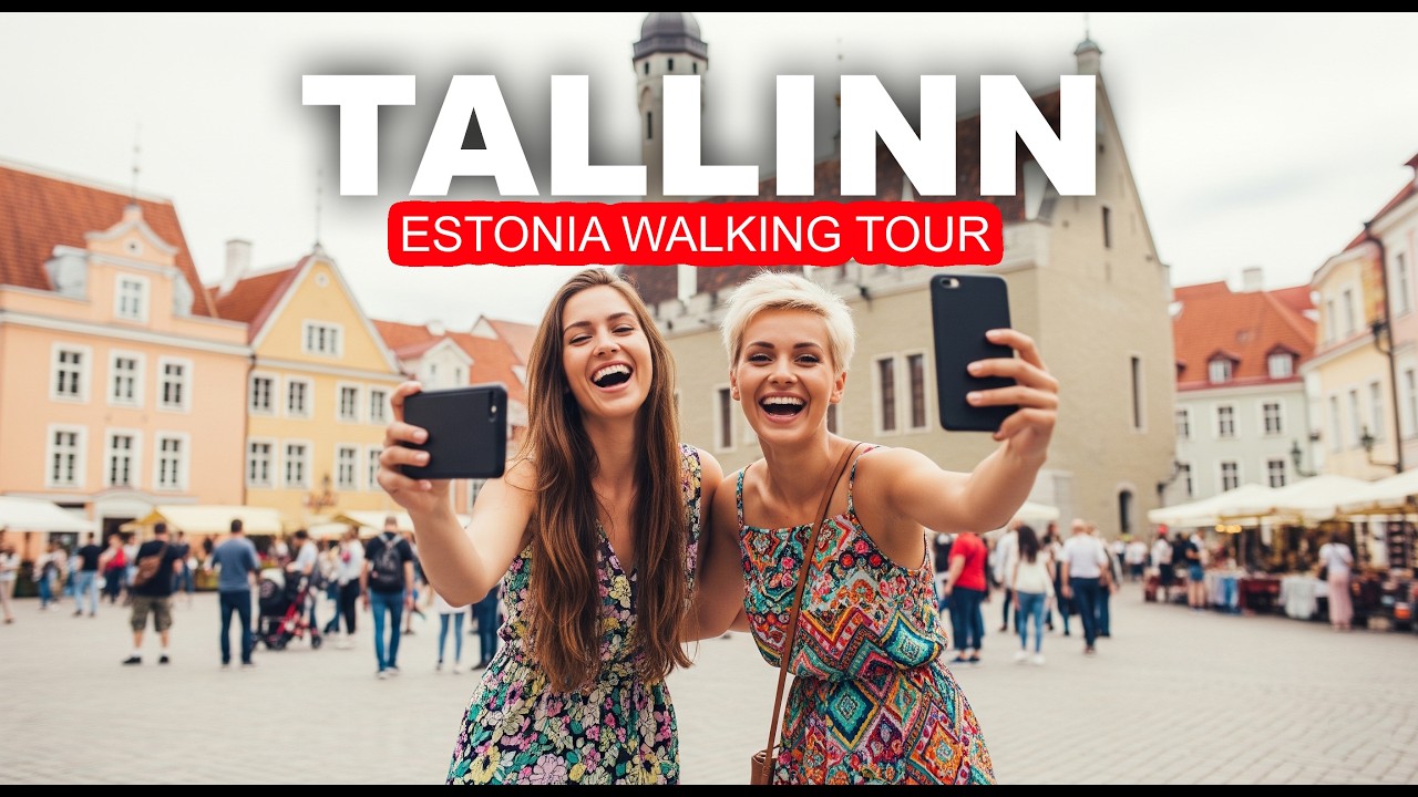 TALLINN city center on a CLOUDY day in summer 2025 | Tallinn, Estonia walking tour 4K 60 FPS