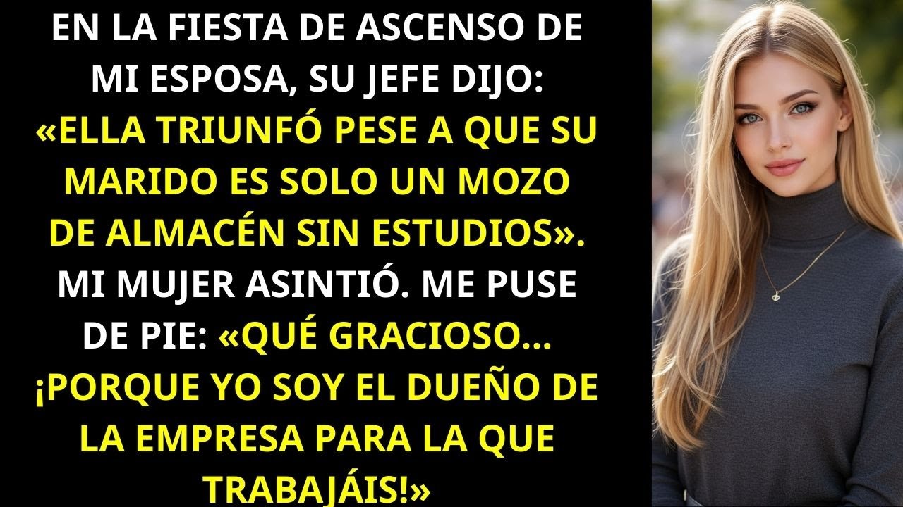 En El Ascenso De Mi Esposa, Su Jefe Dijo: «Triunfó Pese A Que Su Marido Es...»