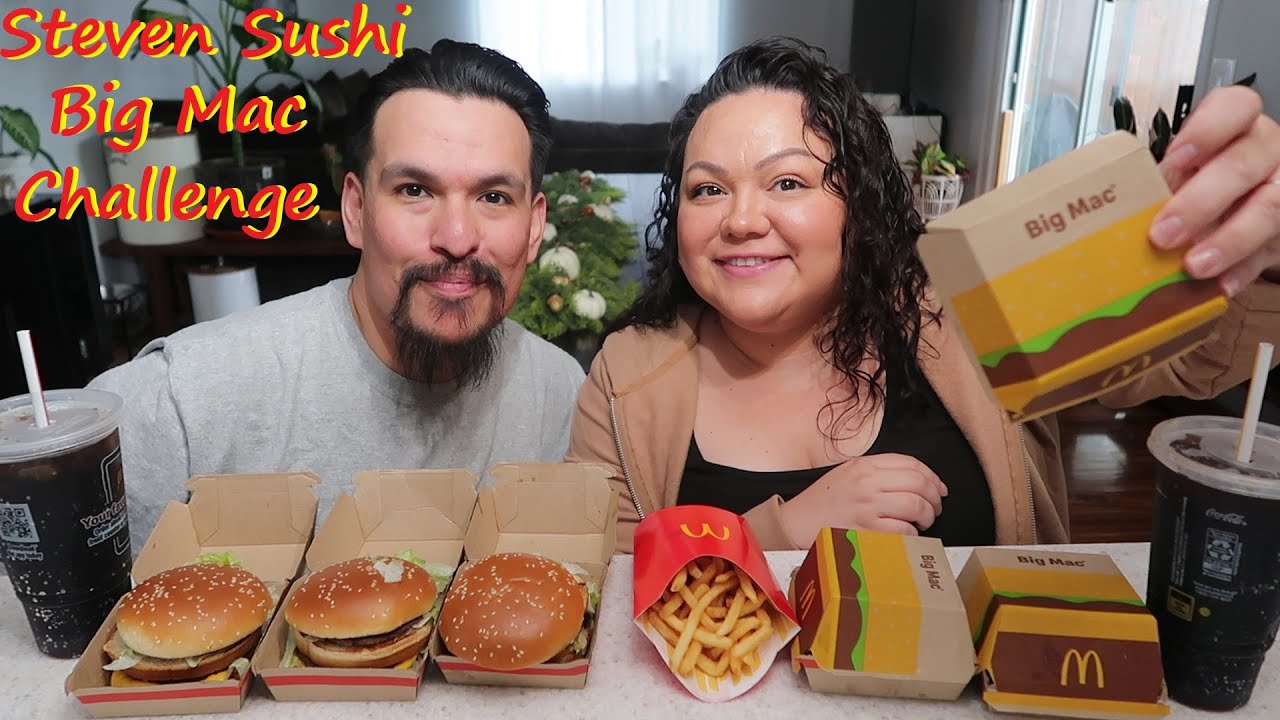 @StevenSushi 3 Big Mac's Under 5 Minutes Challenge