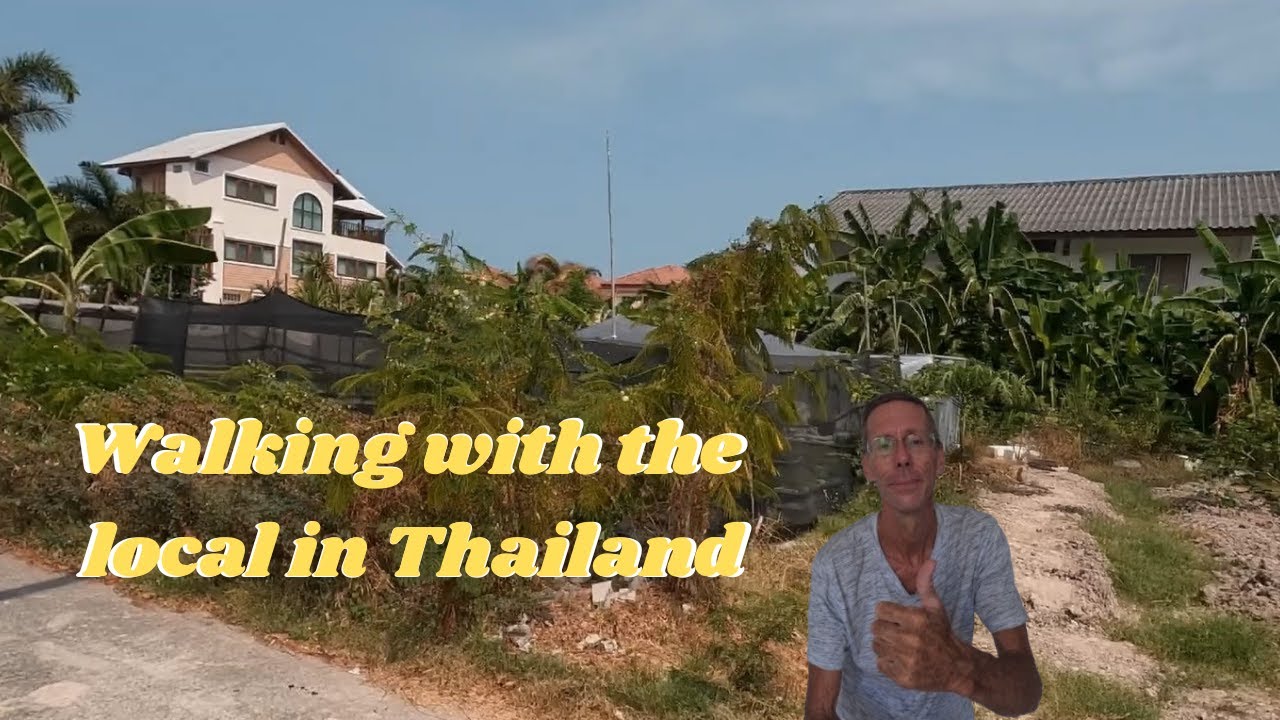 Walk of the local area in Hua Hin Thailand