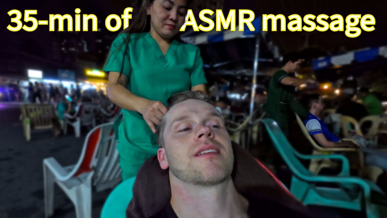 35-Minutes of ASMR Massage Relaxation Compilation (Head, Neck, Back)