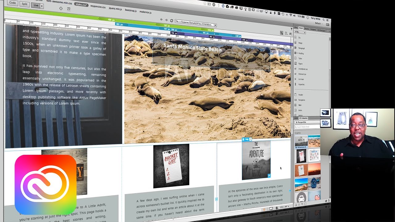How to Use CC Libraries in Adobe Dreamweaver CC 2015 | Adobe Creative Cloud