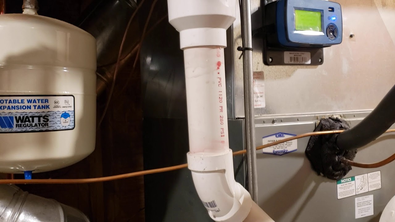 condensation drip furnace exhaust