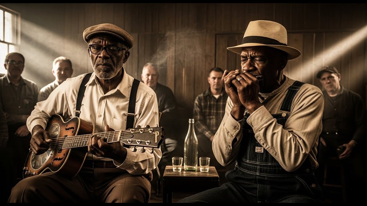 Deep Southern Blues | Whisky Night Delta Guitar, Vocal & Harmonica (1.5 Hours)