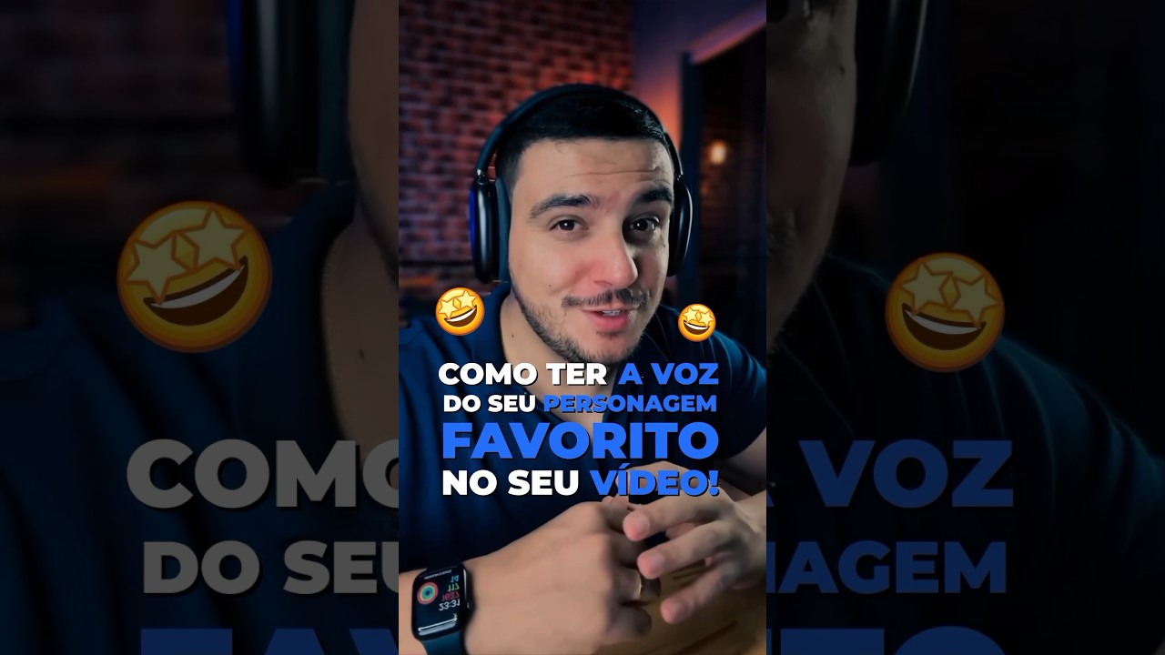 COMO TER A VOZ DO SEU PERSONAGEM FAVORITO NO SEU V&Iacute;DEO! #shorts