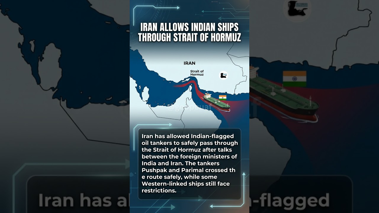 Iran Allows Indian Ships Through Strait of HormuzShort