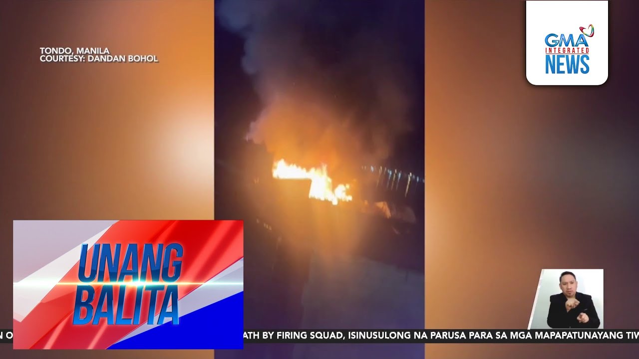 Nasa 30 bahay, nasunog sa Isla Puting Bato sa Tondo | Unang Balita