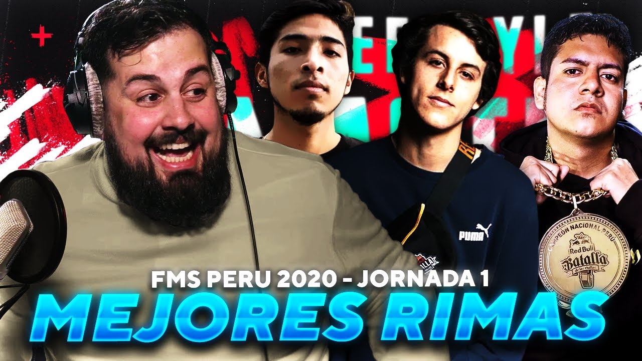PAPO REACCIONA A LAS MEJORES RIMAS FMS Per&uacute; 2020 J1