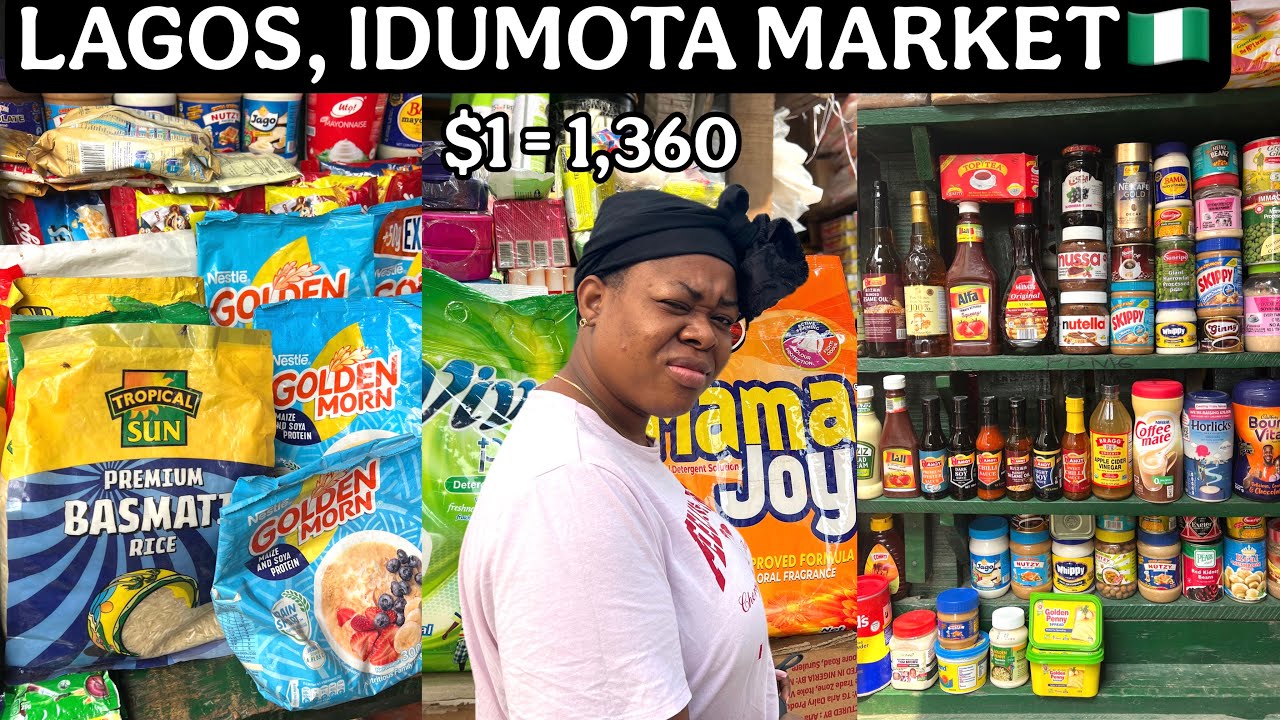 Рынок Идумота в Лагосе 🇳🇬: Продукты на сумму 453 000 найр (300 долларов США) прямо сейчас #покупк...