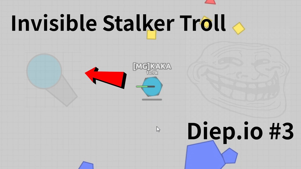 INVISIBLE Stalker Troll Diep.io