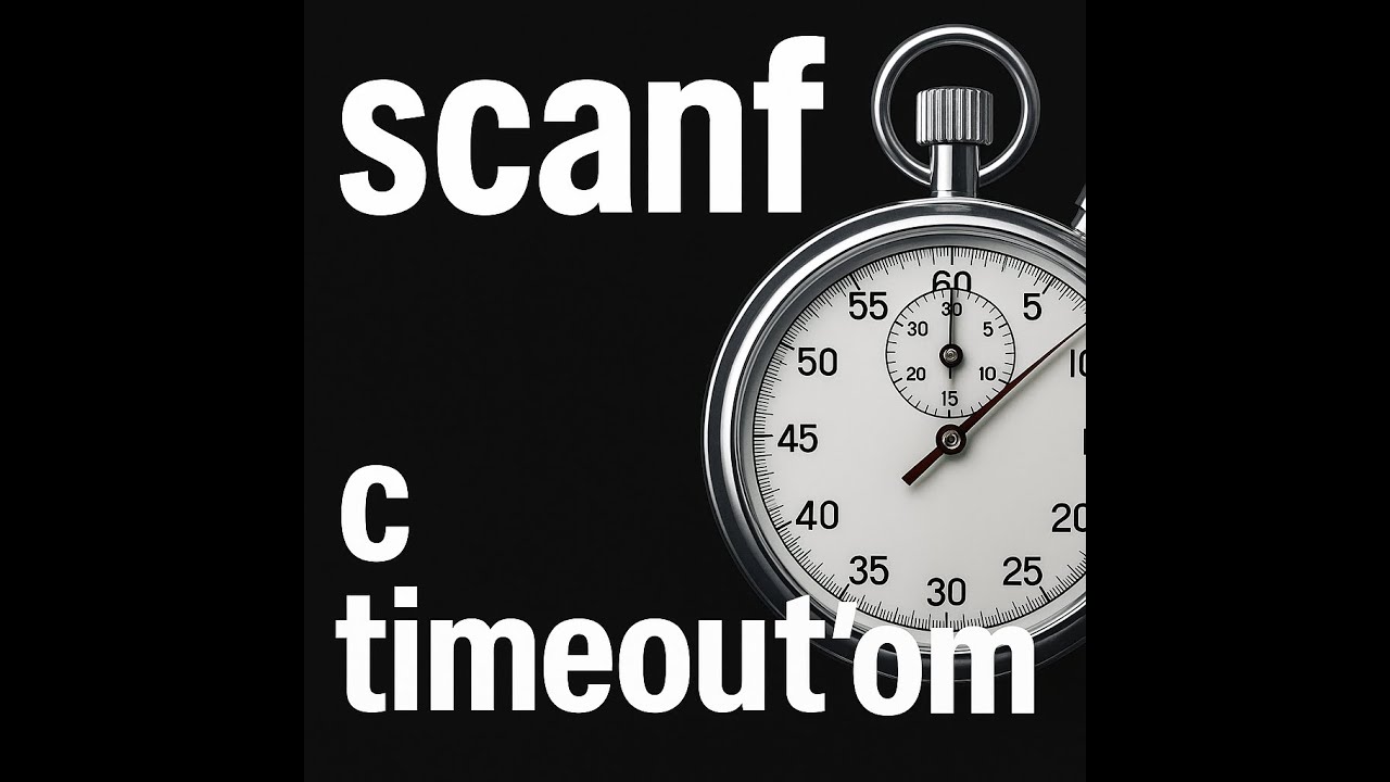 Функция select. Как сделать scanf с тайм-аутом?