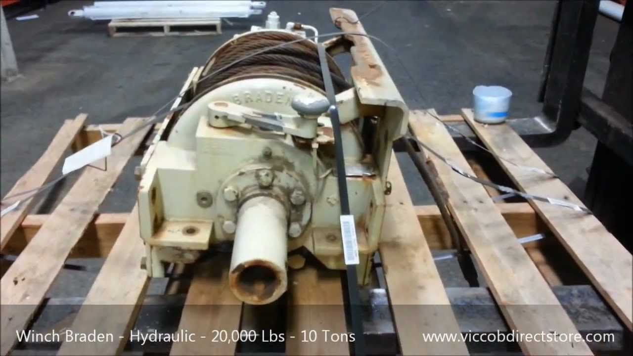Winch Braden with Cable - Powerful 20,000 Lbs 10 Tons.
