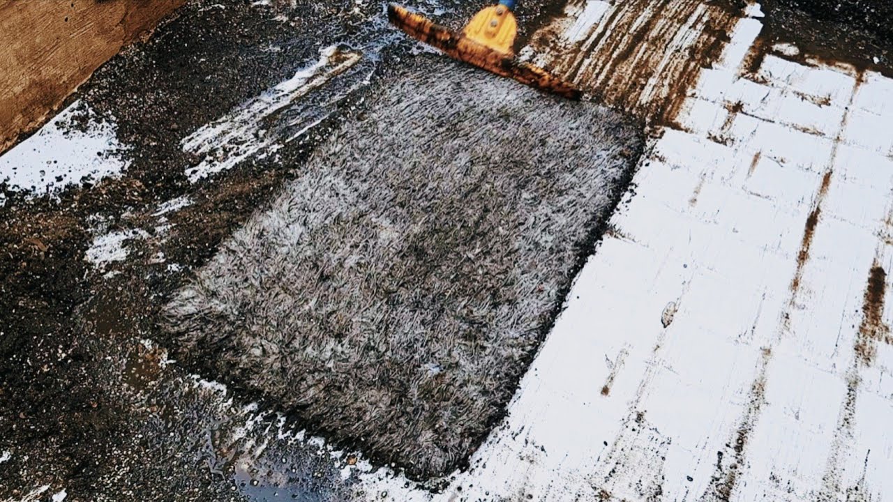 Washing the carpet with a sea of ​​foam | carpet cleaning satisfying ASMR