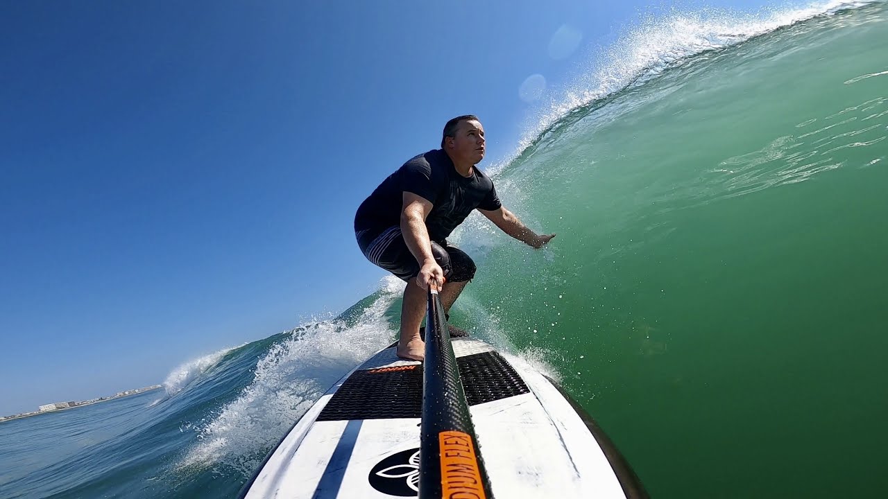 SUP Surfing Tropical Storm Ana Ponce Inlet Florida