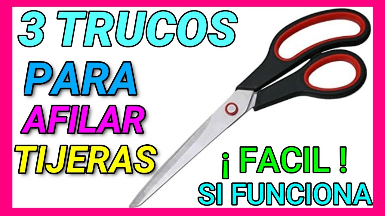 ✅ Como afilar tijeras ( 3 TRUCOS EFECTIVOS )