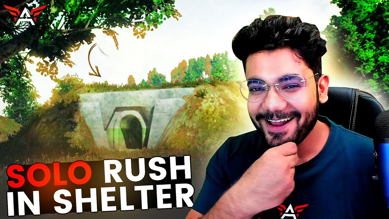 The SUPER SOLO RUSH in SHELTER 😂 - PUBG MOBILE HIGHLIGHT 😁