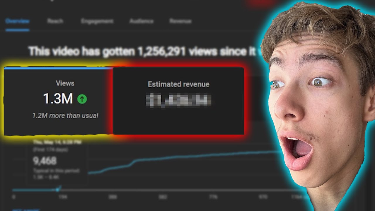 How Much Money YouTube Paid Me for 1.3 Million Views...
