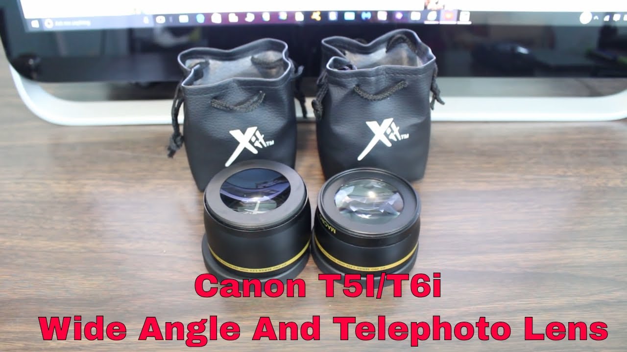 Canon T5i and T6i Wide Angle and Telephoto lens