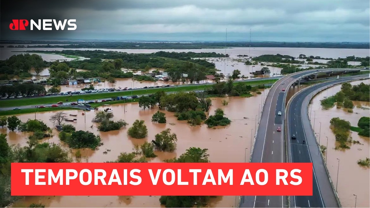 Ulewne deszcze i wiatry przekraczające 80 km/h ponownie uderzają w Rio Grande do Sul