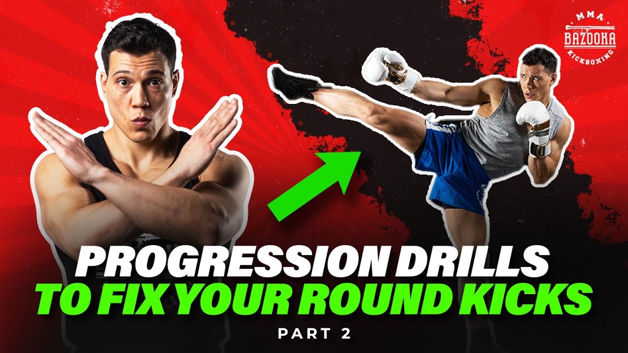 IMPROVE YOUR SWITCH KICK | ROUND KICK PROGRESSION DRILLS: PART 2 | BAZOOKATRAINING.COM