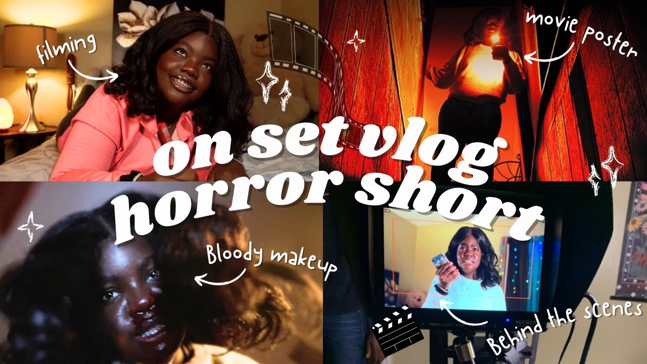 On set vlog | filming a horror film