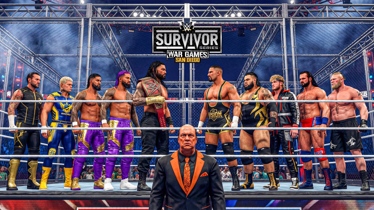 Survivor Series WarGames 2025: команда CM Punk сталкивается с командой Брока Леснара
