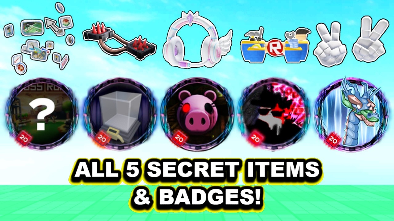 How To GET ALL 5 SECRET ITEMS & BADGES + COMPLETE 5 SECRET GAMES | The Hunt: Roblox 20 [EVENT]