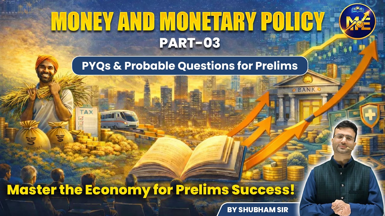 Money and Monetary policy Part-03 | PYQs + Smart Questions” | By Shubham Sir